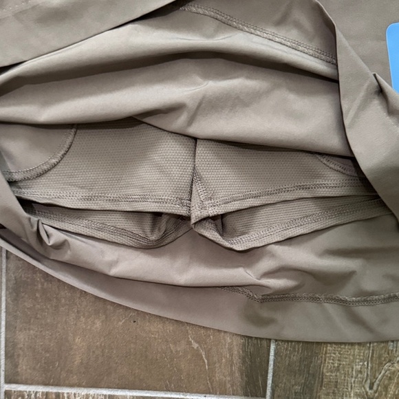 Taupe Stretch Skort - Picture 6 of 8